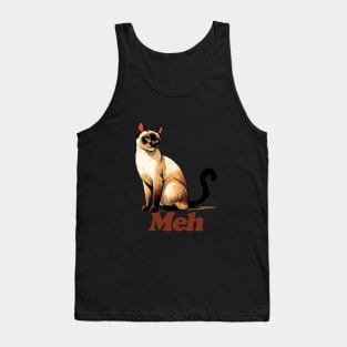 Meh Siamese Cat Tank Top